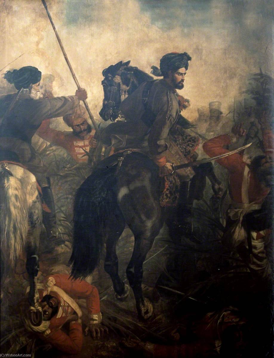 Captain (later General Sir) Dighton Macnaghten Probyn (1833–1924), 2nd Punjab Cavalry, At The Battle Of Agra (one Of The Incidents For Which He Won The Victoria Cross), Indian Mutiny, 10 October 1857 — Chevalier Louis William Desanges