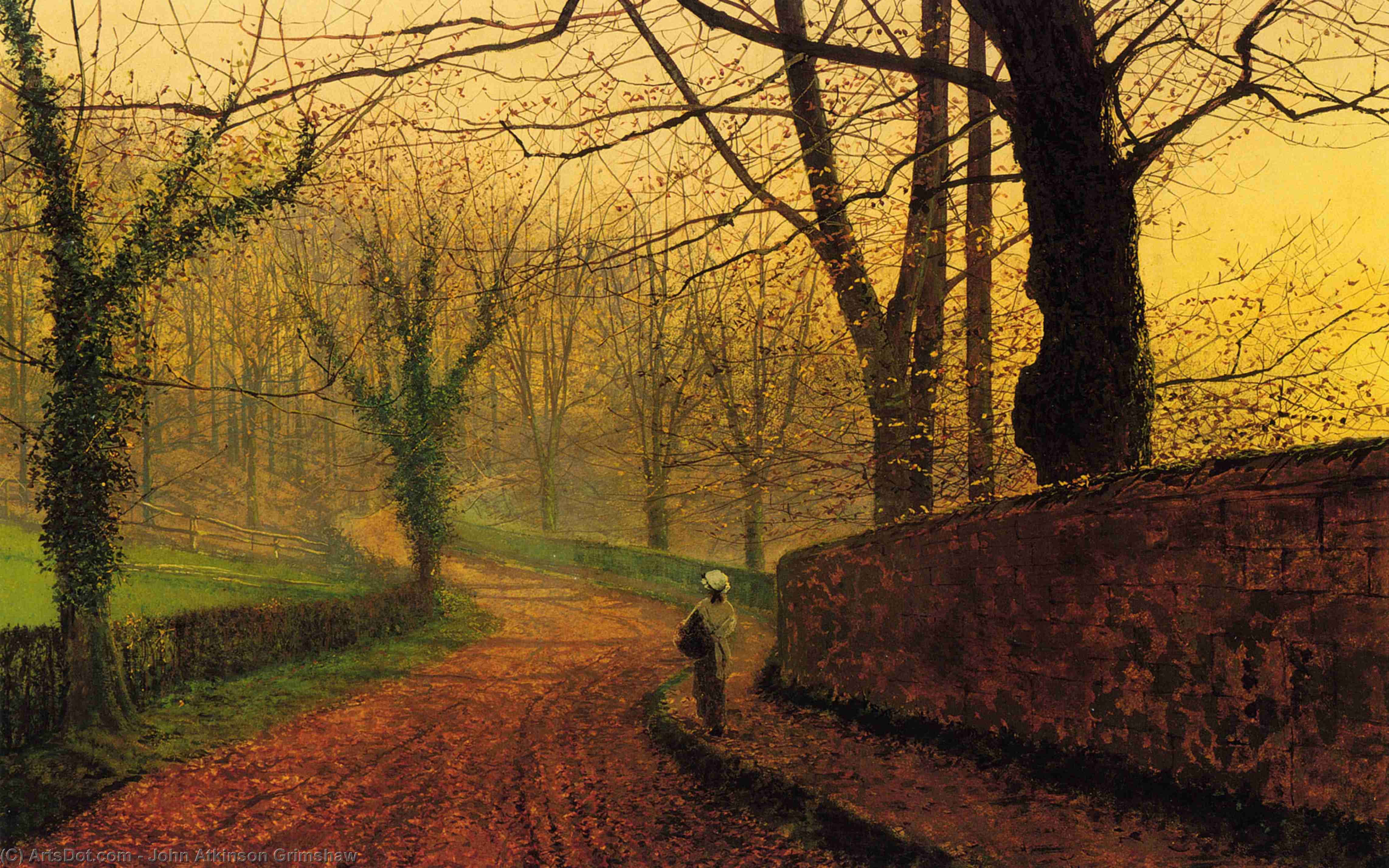 Stapleton Park Near Pontefract Sun — John Atkinson Grimshaw