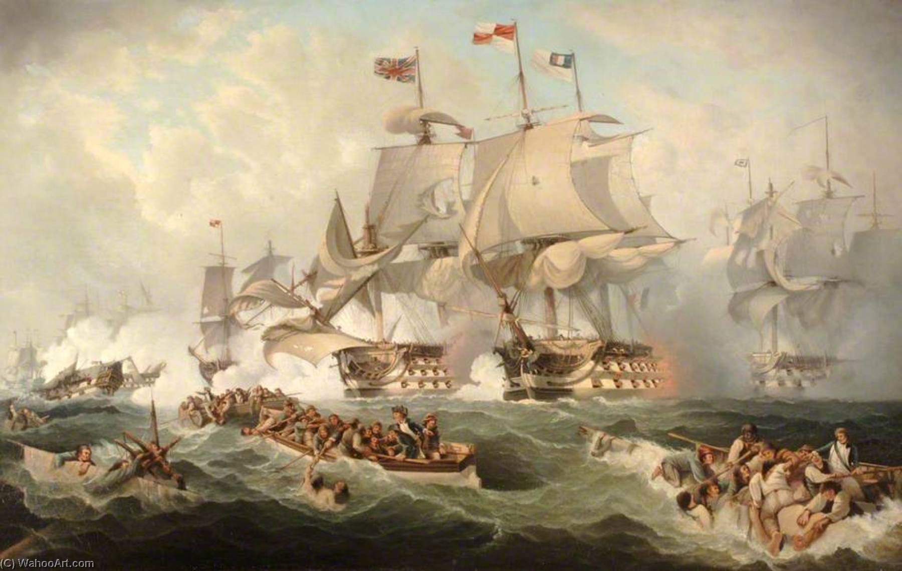 The Glorious First Of June, 1794 (after Philip James De Loutherbourg) — Henry J Morgan