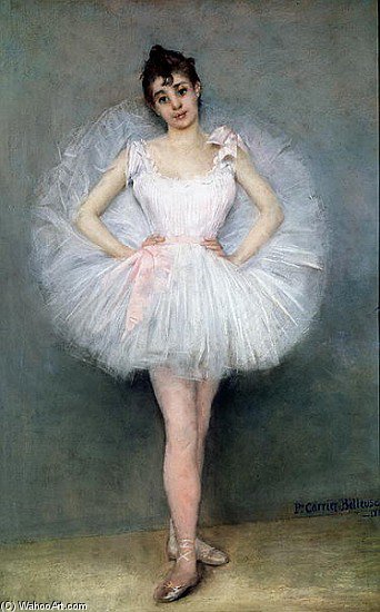 Portrait Of A Young Ballerina — Albert Ernest Carrier Belleuse