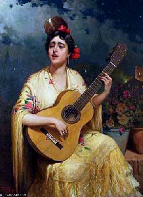 Mujer Con Guitarra — Гильермо Гомес Хиль
