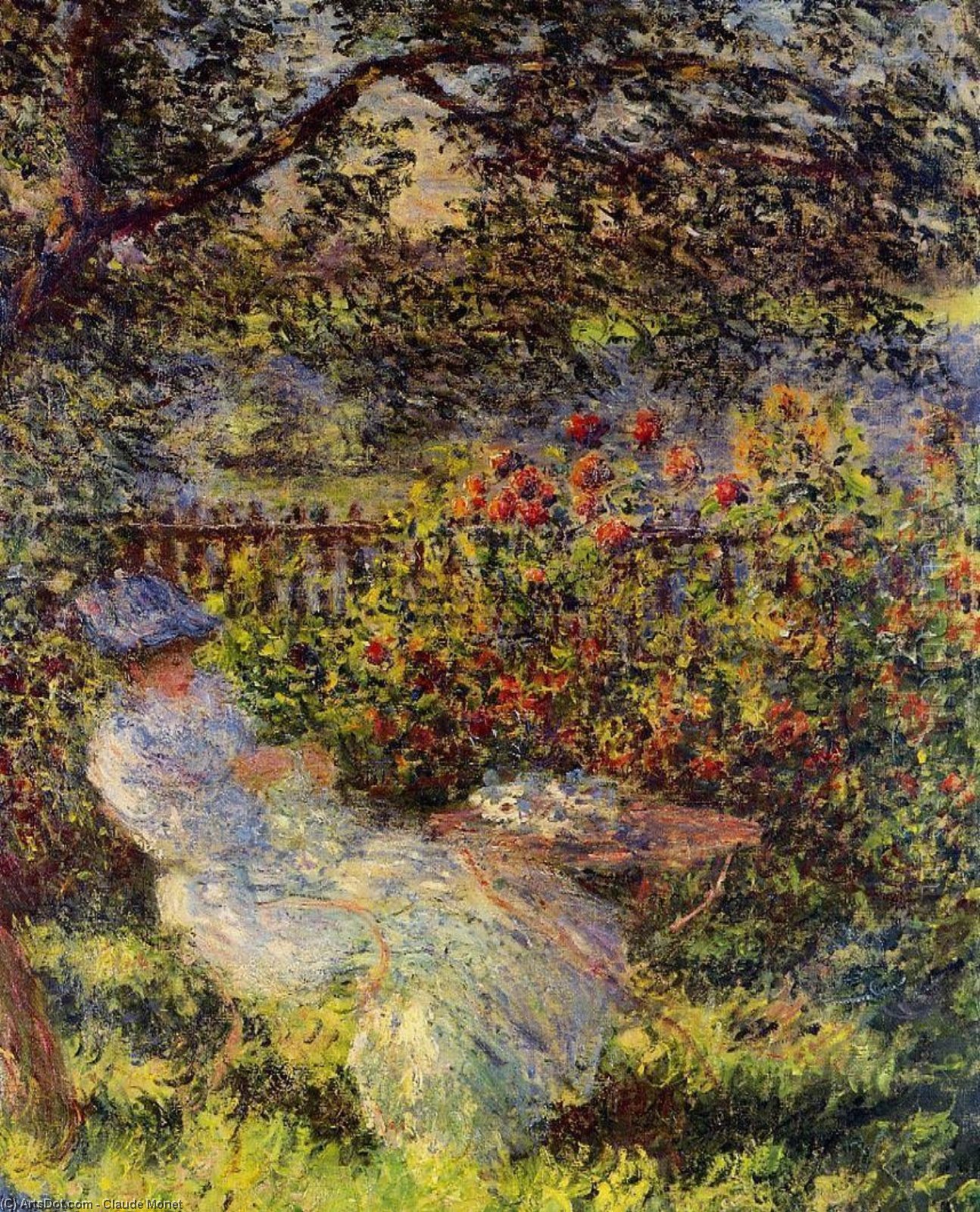 Alice Hoschede In The Garden — Claude Monet