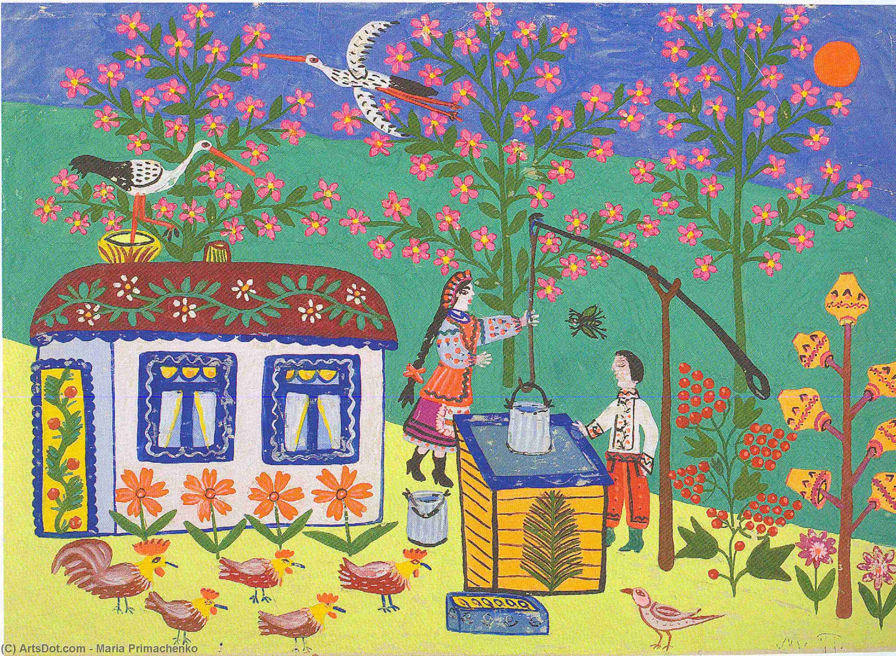 At The Well — Marija Primachenko