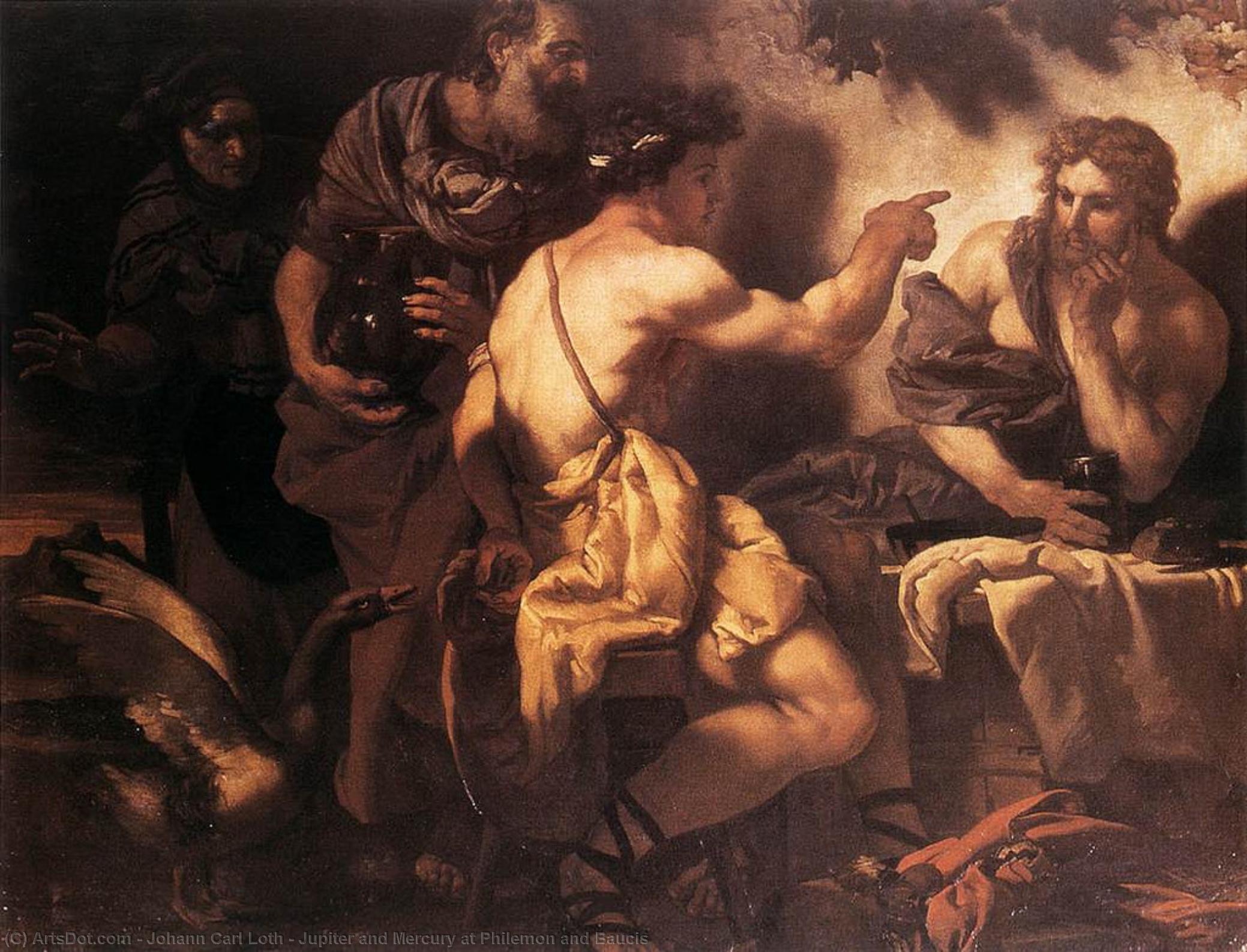 Jupiter And Mercury At Philemon And Baucis — Johann Karl Loth