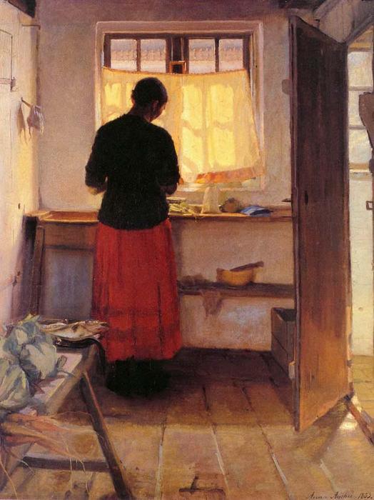 Girl In Kitchen — Anna Kirstine Ancher