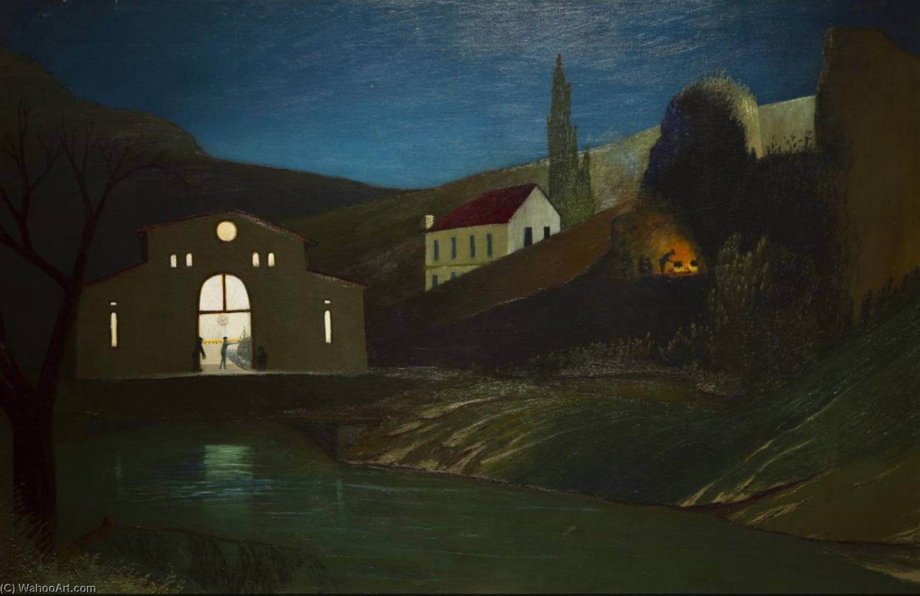 Electric Station In Jajce At Night — Tivadar Csontváry Kosztka