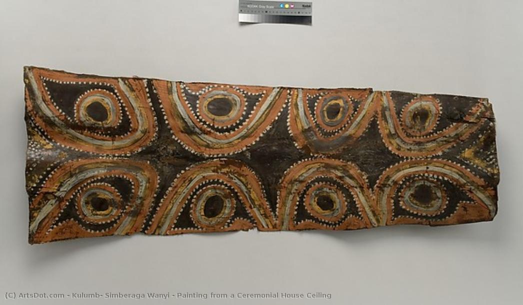Painting From A Ceremonial House Ceiling — Kulumb, Simberaga Wanyi