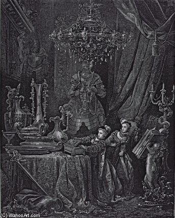 Illustration For 'bluebeard' By Charles Perrault — Paul Gustave Doré