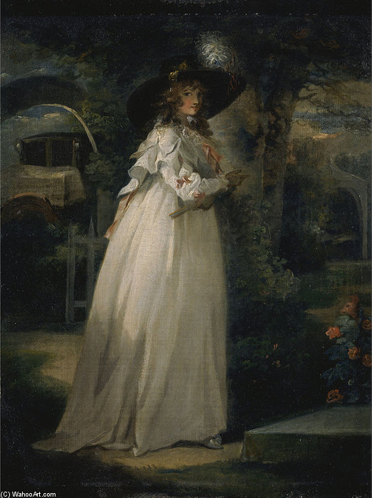 Portrait Of A Girl In A Garden — ジョージ・モアランド