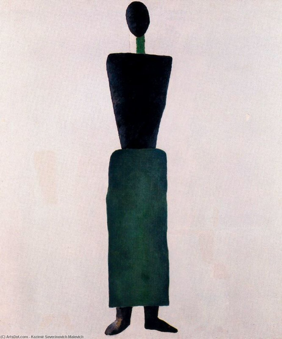 Suprematism Female Figure — Kazimir Malevich