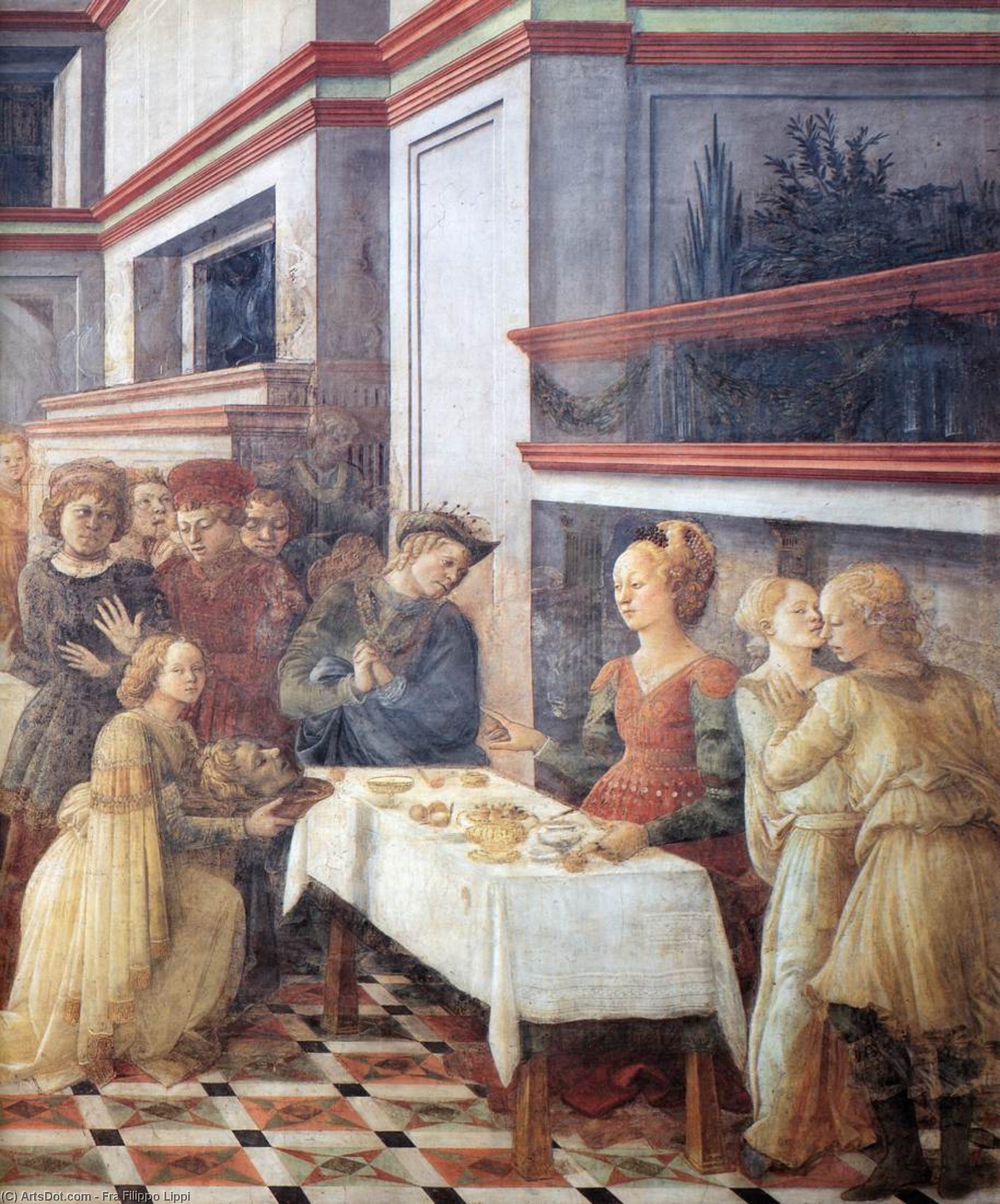 Herod's Banquet (detail) (12) — Filippo Di Tommaso Lippi