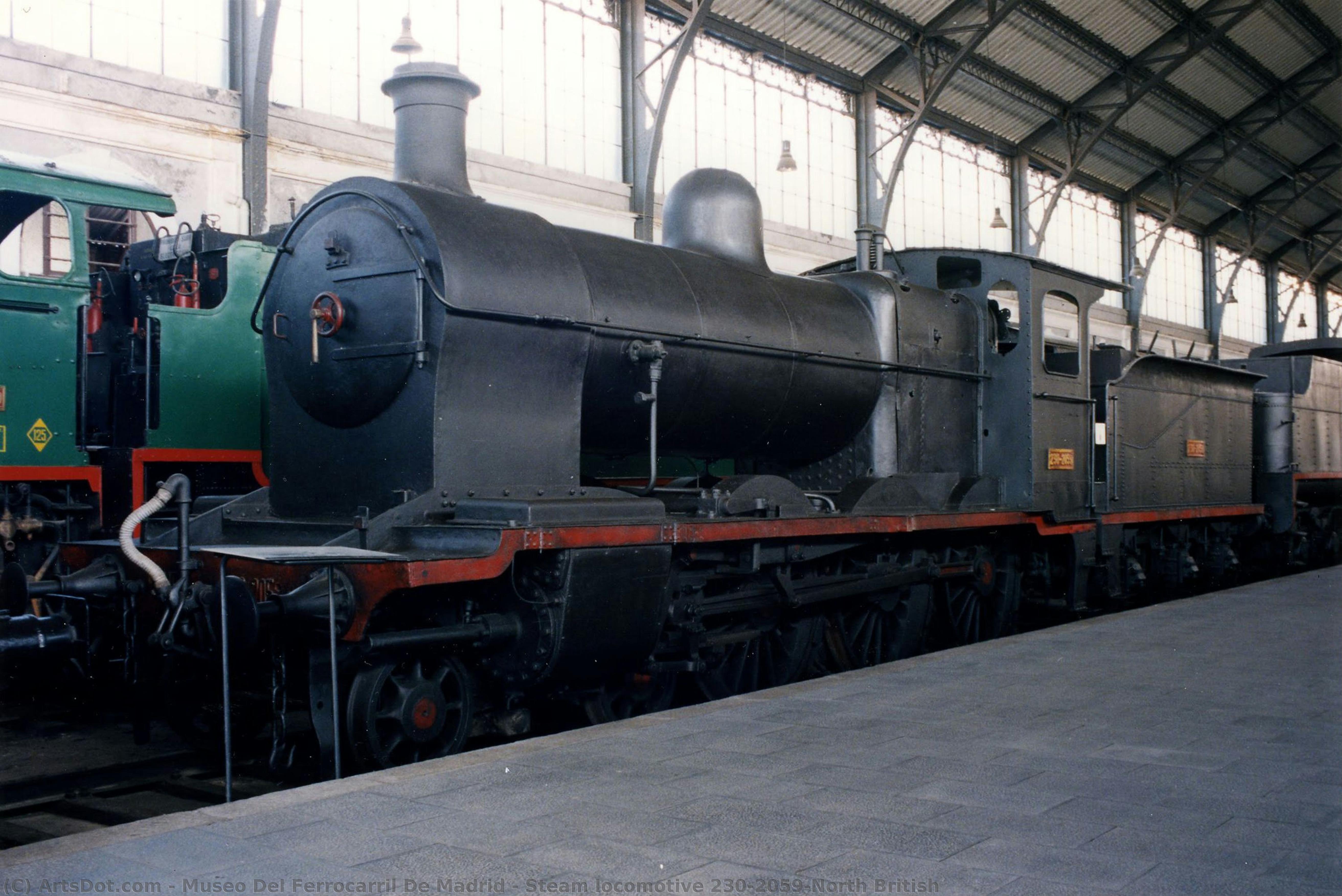Steam Locomotive 230-2059-north British — Eisenbahnmuseum Madrid