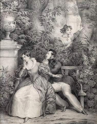 La Déclaration D'amour — Achille Jacques Jean Marie Devéria