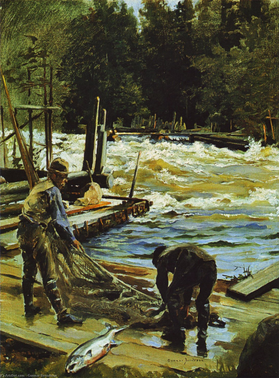 Lohenpyynti, Langinkoski — Gunnar Berndtson
