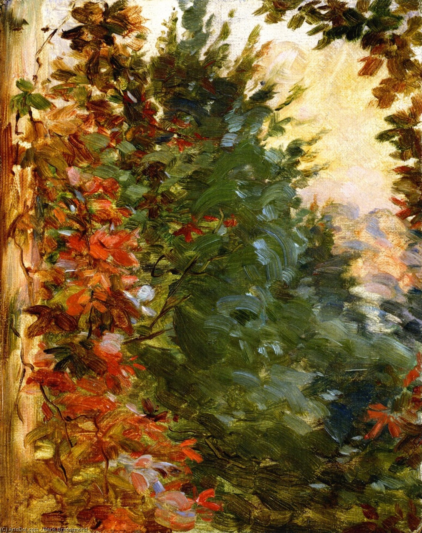 View Of The Garden — Marie Bracqemond
