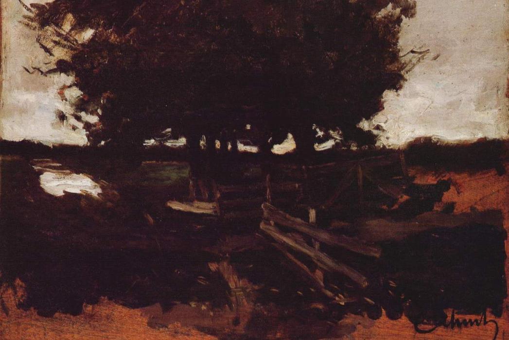 Group Of Trees With Gate — Carl Eduard Schuch