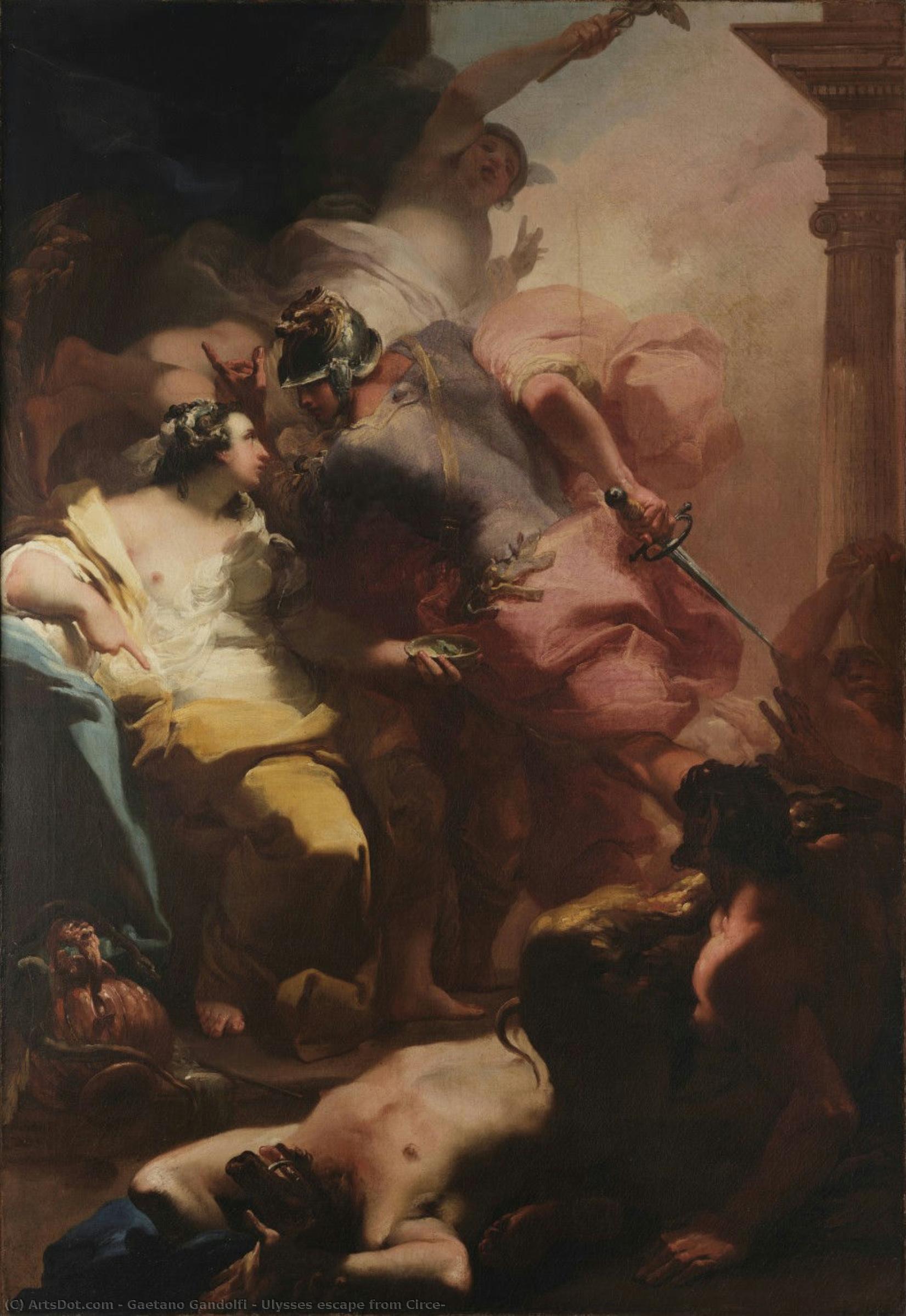 Ulysses Escape From Circe — Gaetano Gandolfi