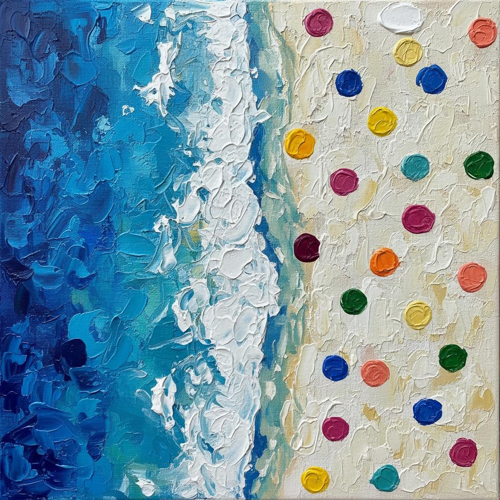 Cerulean Tides And Ethereal Orbs: A Sculptural Study In Oceanic Motion — David Moreau