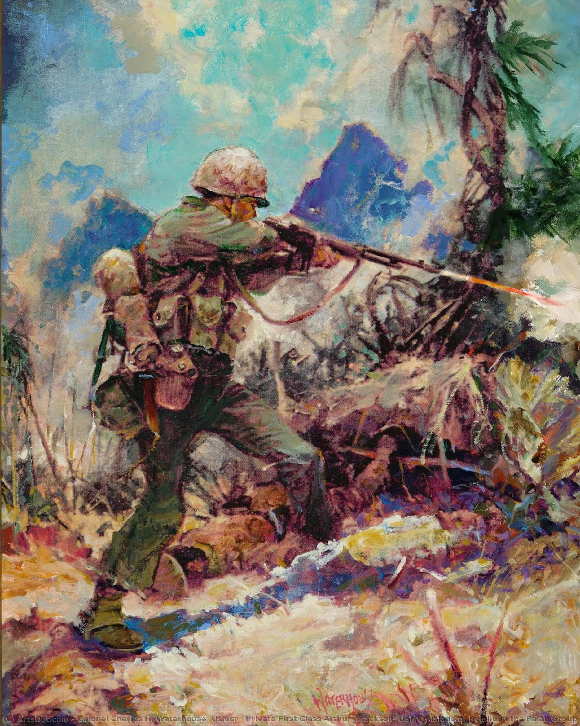 Private First Class Arthur J. Jackson, Usmc - Island Of Peleliu In The Palau Group — チャールズ・h・ウォーターハウス大佐 (usmcr)