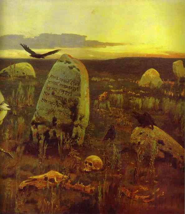 A Knight At The Crossroads. Detail — Victor Vasnetsov