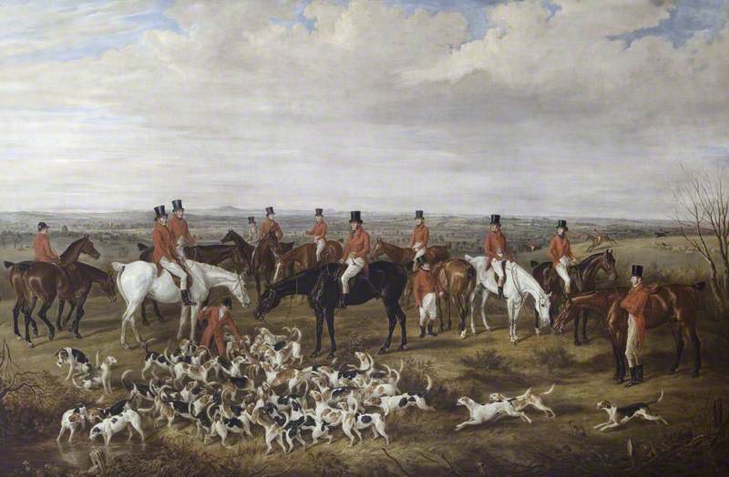 Lord Anson's Hunt At A Meet On The Plain — William Webb