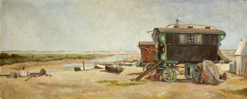 'wonderful Love', The Caravan Of Walter Grey Of King's Lynn, At Blakeney — Charles Paget Wade