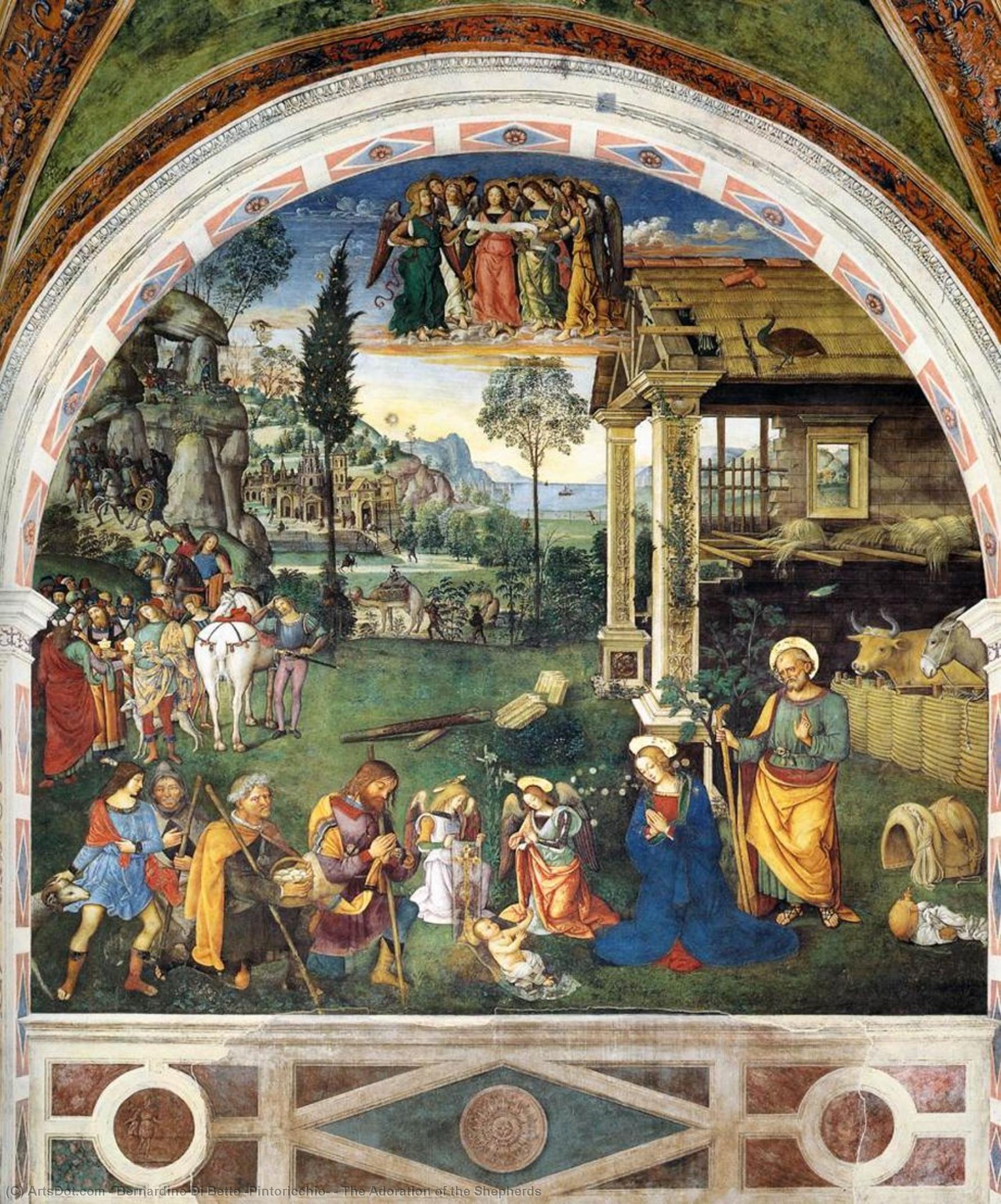 The Adoration Of The Shepherds — Bernardino Di Betto (pintoricchio)