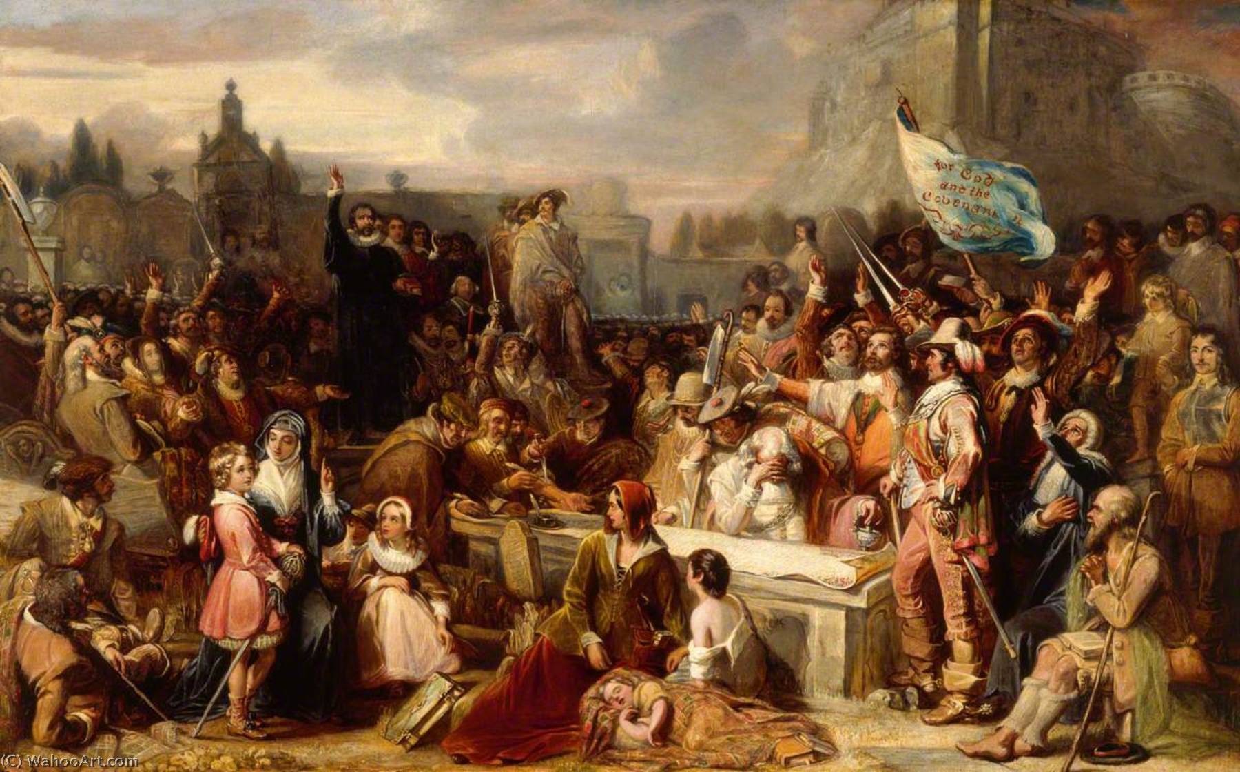 The Signing Of The National Covenant In Greyfriars Kirkyard, Edinburgh — Sir William Allan