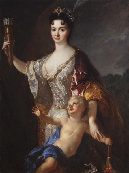 Portrait De Femme En Vénus Désarmant L'amour — Jean François De Troy
