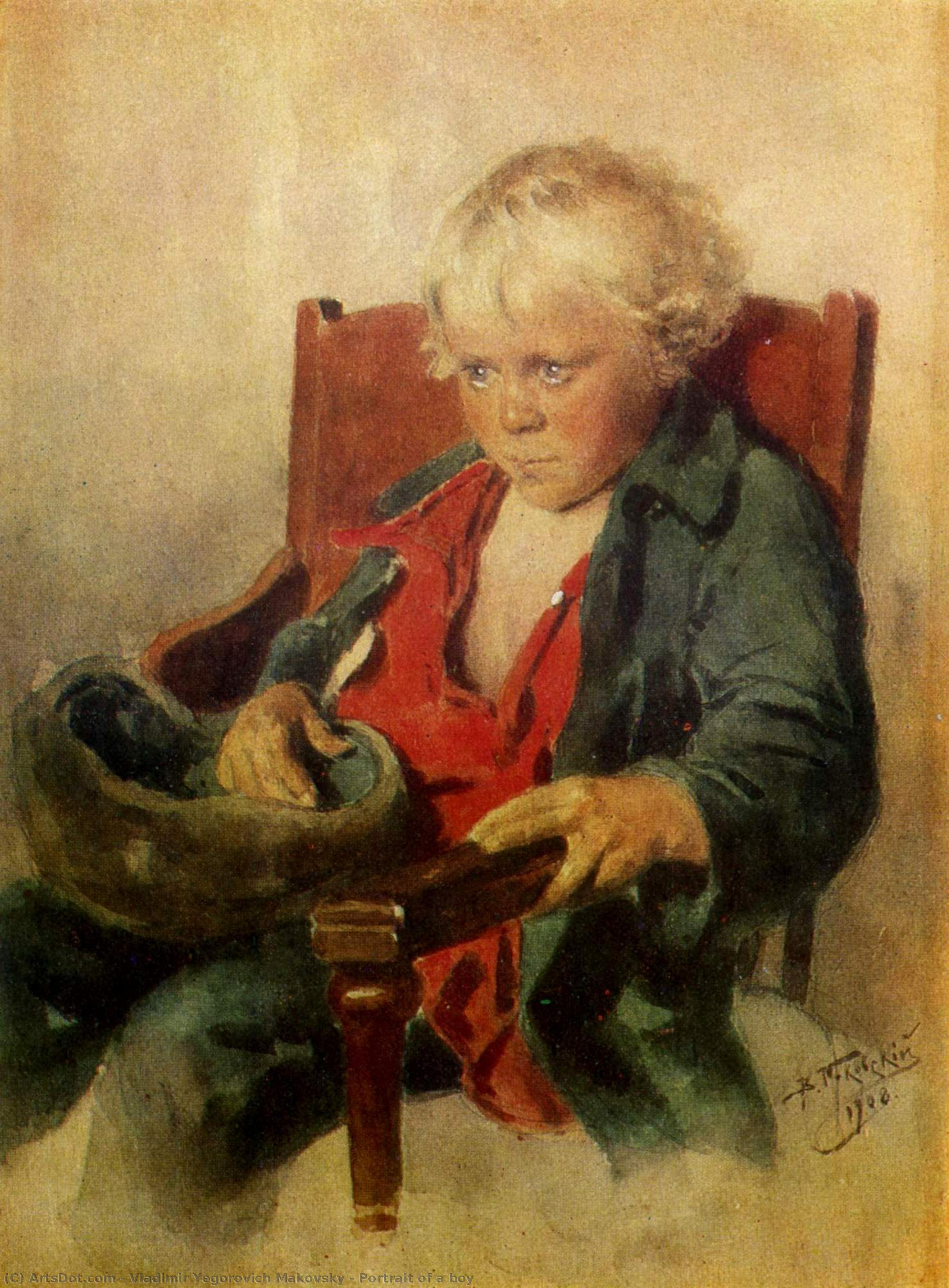 Portrait Of A Boy — Wladimir Jegorowitsch Makowski