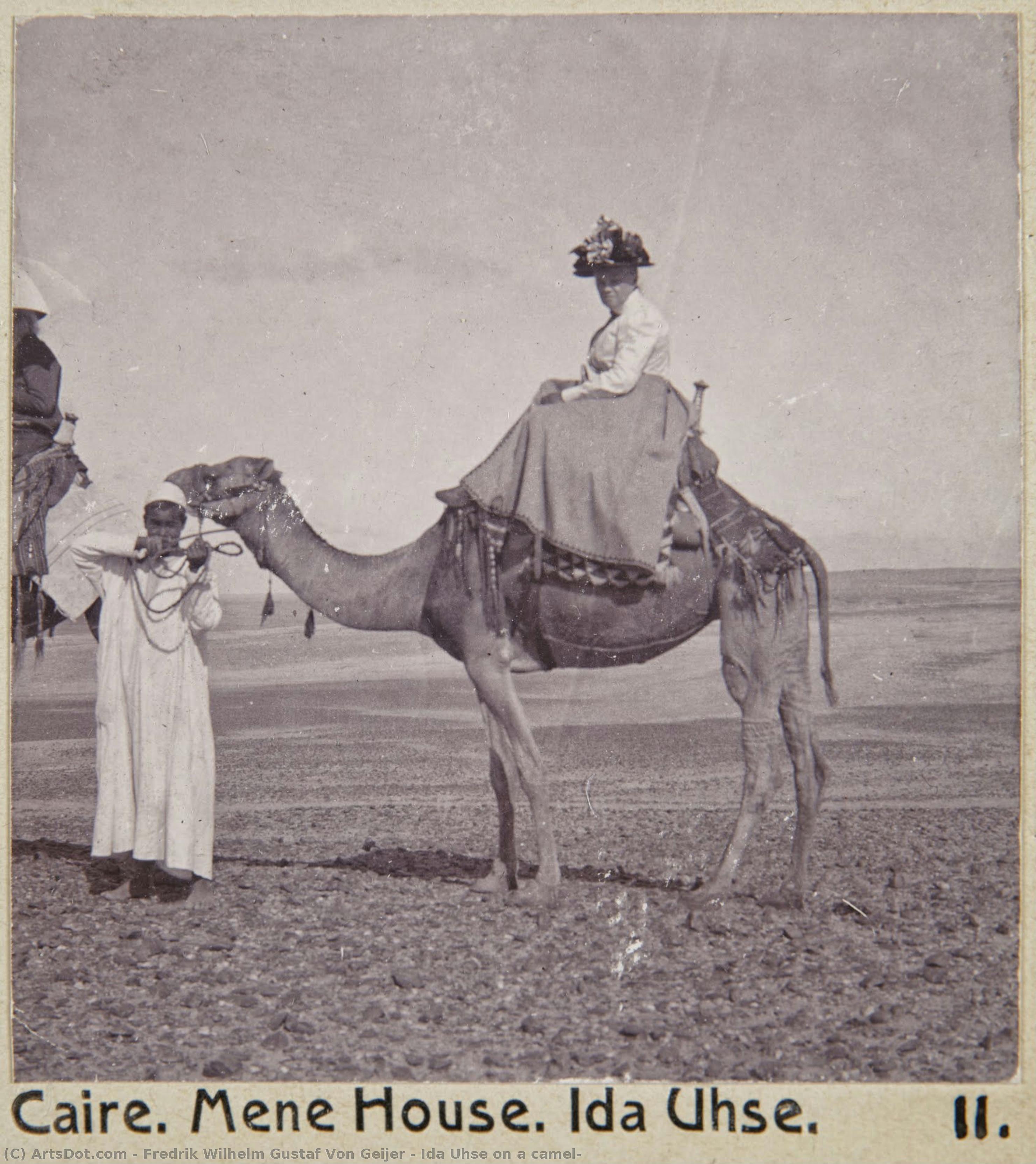 Ida Uhse On A Camel — Fredrik Von Geijer
