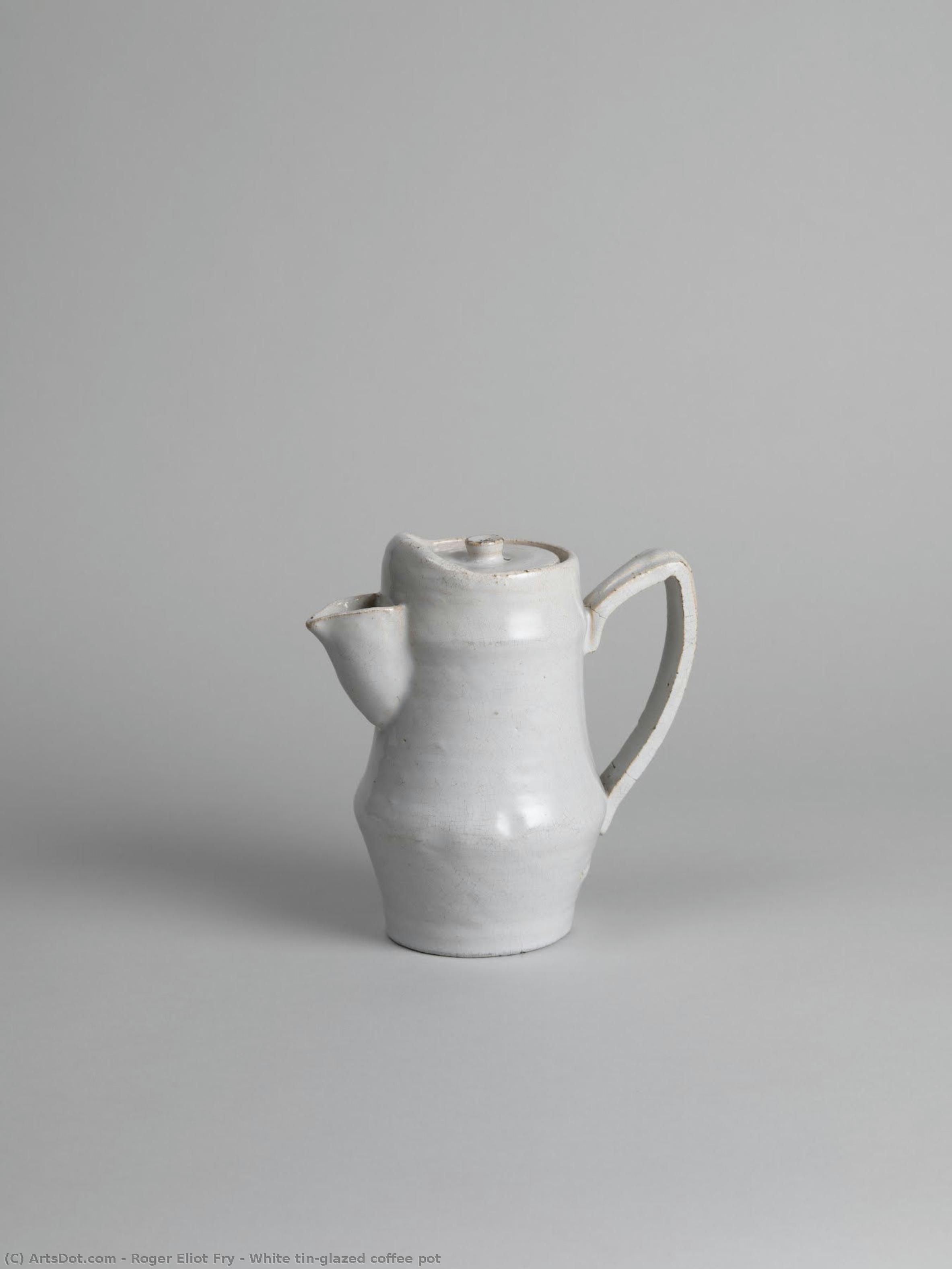 White Tin-glazed Coffee Pot — Roderik Eliot Fraj
