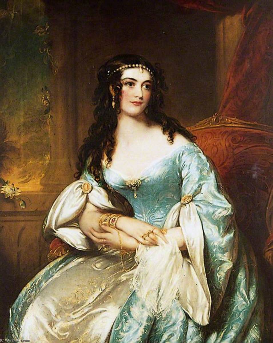 Miss Mordaunt (mrs Nisbett) As Constance In 'the Love Chase', Worthing Theatre, 21 September 1838 — James Godsell Middleton