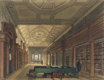 Interior Of The Library Of Christ Church — Frederick Mackenzie