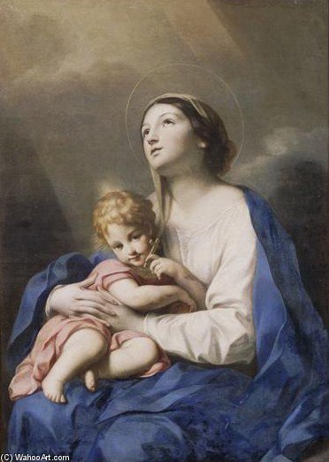 Virgen Con El Niño — Carlo Cignani
