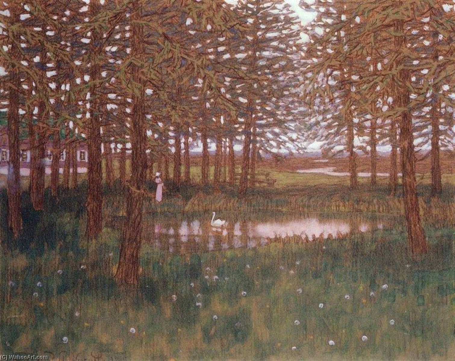 Larch Trees — Apollinari Mikhailovich Vasnetsov
