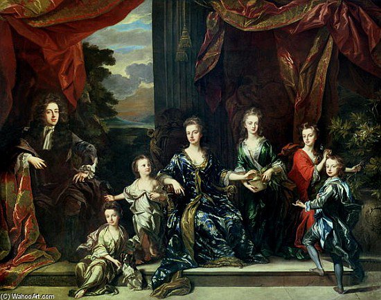 John Churchill 1st Duke Of Marlborough And Sarah Duchess Of Marlborough With — Johann Closterman