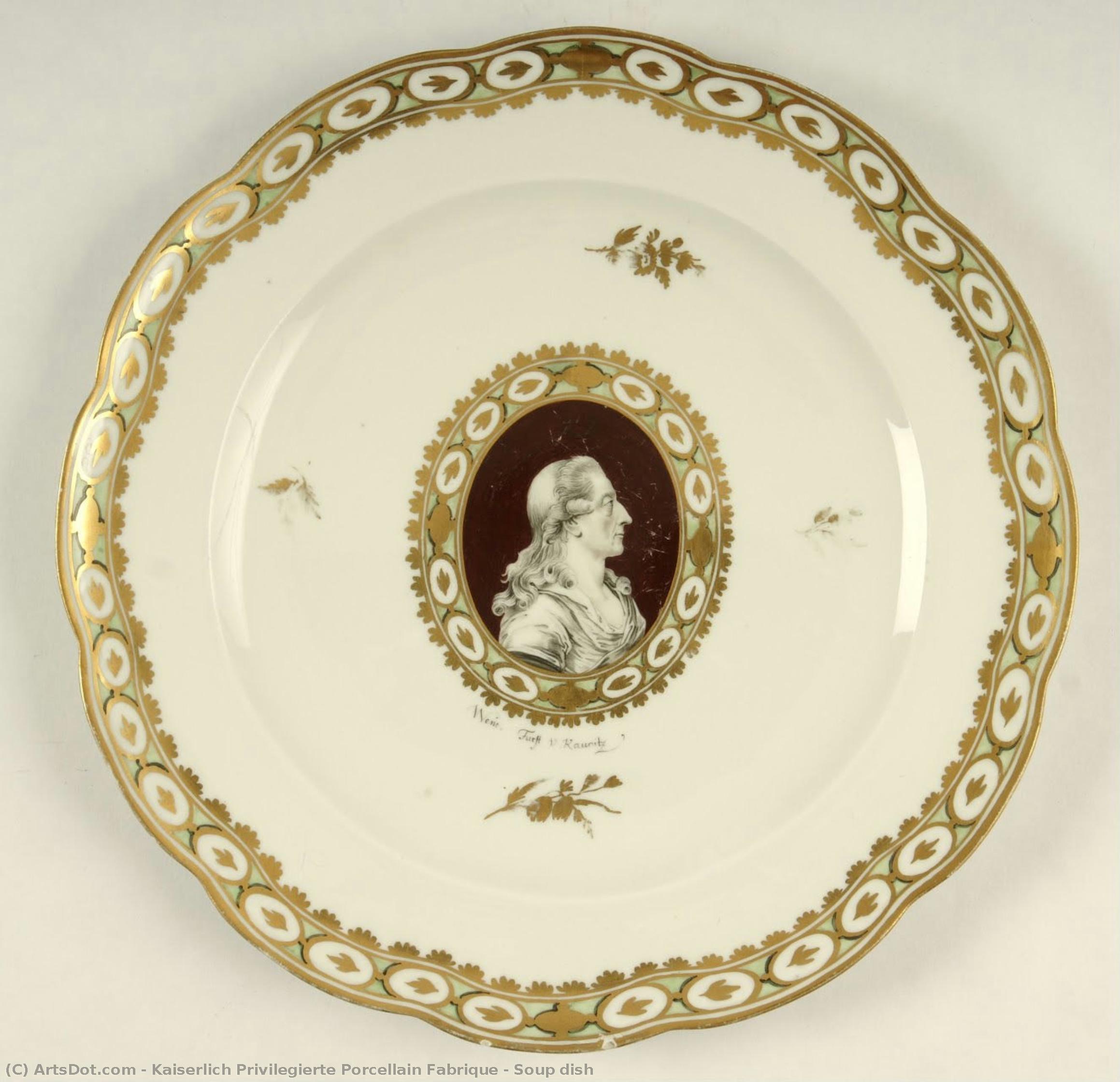 Soup Dish — Kaiserlich Privilegierte Porcellain Fabrique