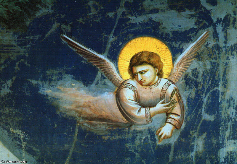 Scenes From The Life Of The Virgin.the Flight — Giotto Di Bondone