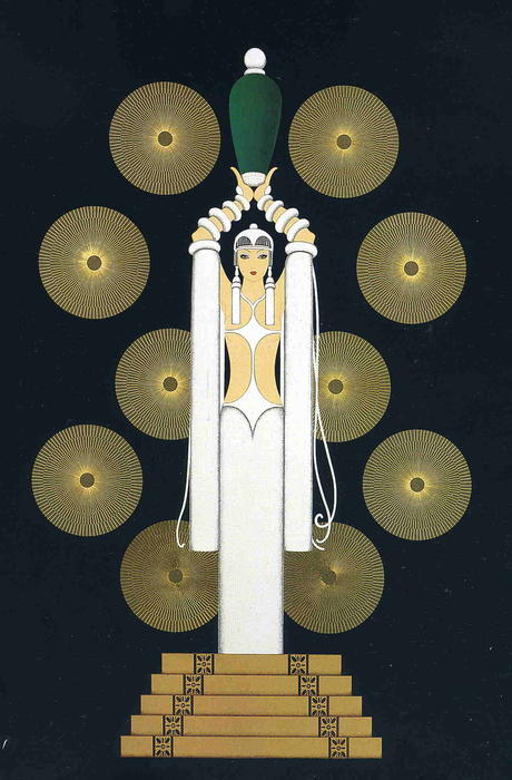 Emerald Vase — Erté
