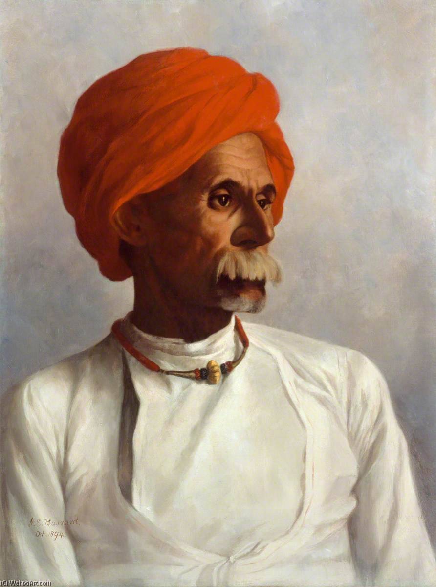 Gunga, A Hindu From Oudh And A Chaprasi (messenger) Of No.22 Astronomical Survey Party (of Which Captain Sidney Burrard Was In Charge) — Gertrude Ellen Burrard