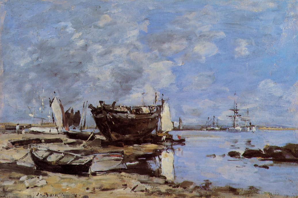 Plougastel, The Ferry Passage — Eugène Louis Boudin