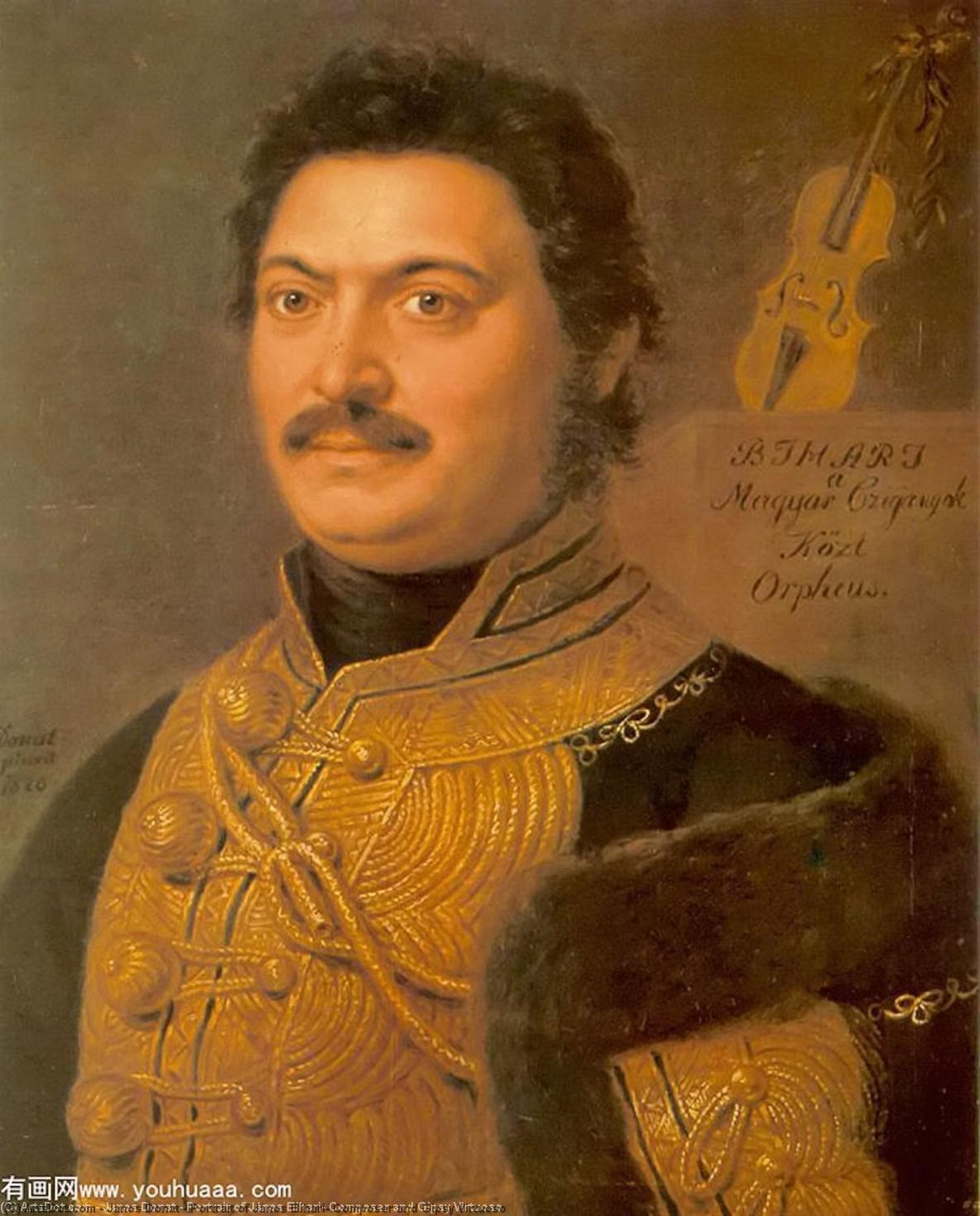 Portrait Of János Bihari, Composer And Gipsy Virtuoso — Janos Donat