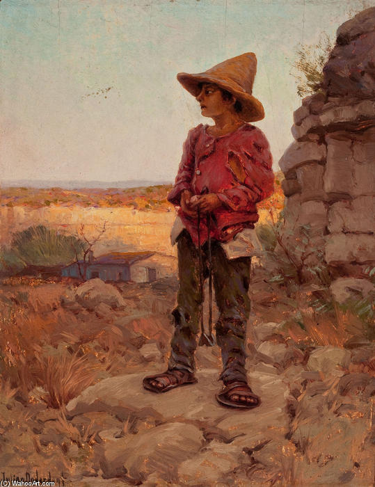 Goat Herder At The San Antonio Quarry — Robert Julian Onderdonk