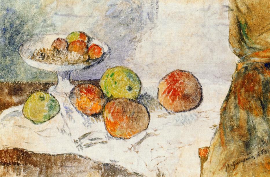Still Life With Fruit Plate — Eugène Henri Paul Gauguin