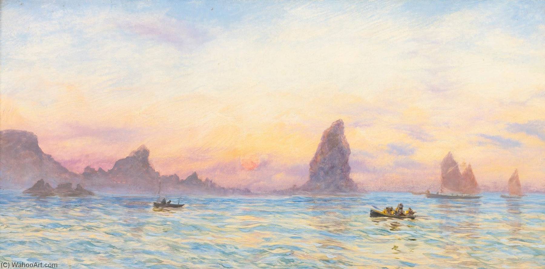 The Cornish Coast Near Newquay — John Brett