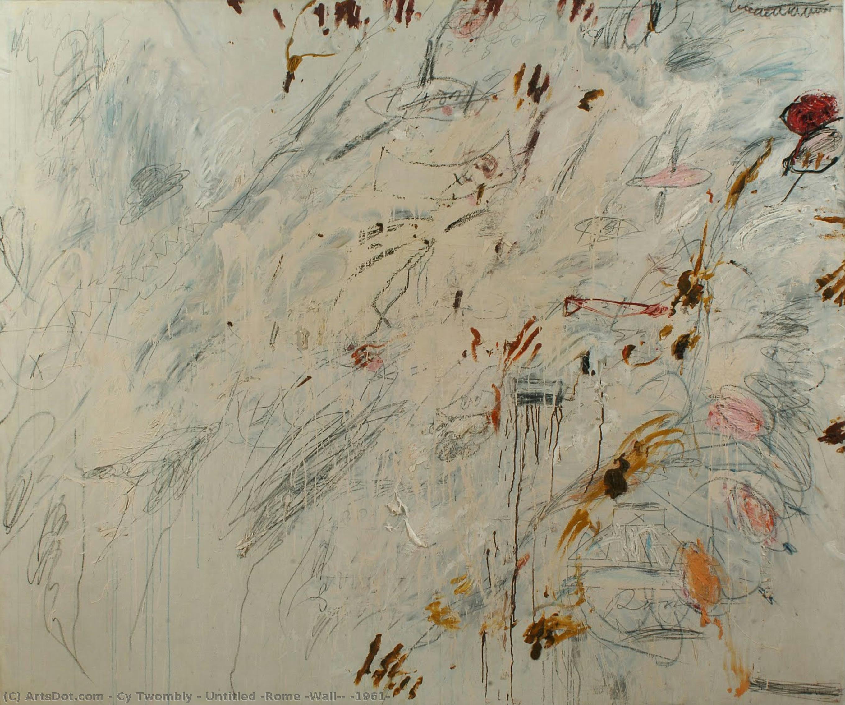 Untitled (rome [wall]) (1961) — Cy Twombly
