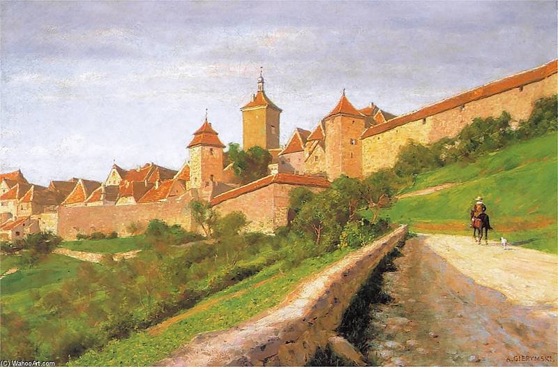 Stadtmauern Von Rothenburg — Aleksander Gierymski
