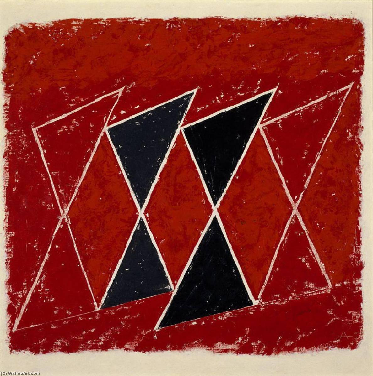 Four Xs In Red — Йозеф Альберс