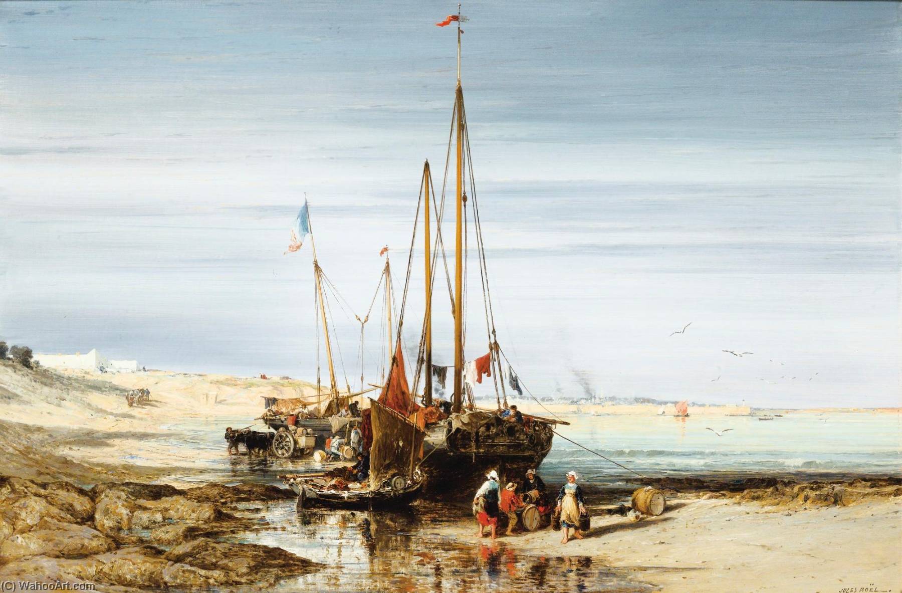 Retour De Pêche — Jules Achille Noel